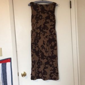 6/$20 Zinc sleeveless dress brown sz S